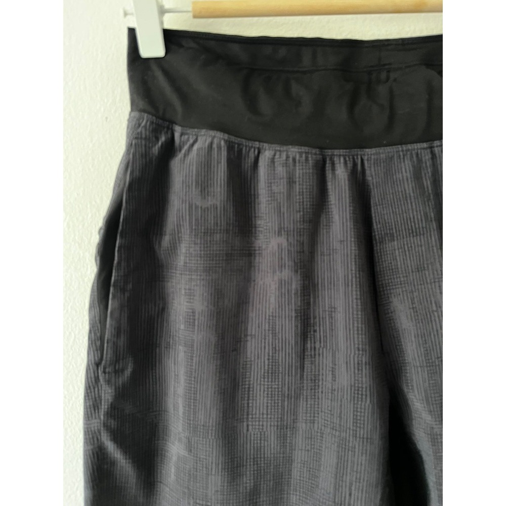Lululemon T.H.E. Short 9" Linerless Grid Lines Deep Coal Black size small - Picture 5 of 13